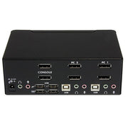 StarTech.com Dubbel USB DisplayPort KVM-switch med 2 portar