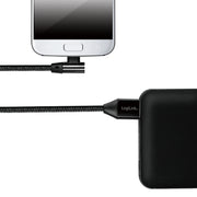 LogiLink CU0142 USB-kablar USB 2.0 0,3 m USB A Micro-USB B 0,48 Gbit/s Svart