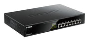 D-Link DGS-1008MP nätverksswitchar Ohanterad Gigabit Ethernet (10/100/1000)