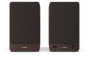 Sharp BOOKSHELF SPEAKERS 2-vägs Brun Kabel & Trådlös 60 W