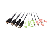 ATEN 2-portars USB 4K KVM-switch med HDMI-kabel och fjärrportsväljare