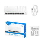 Cudy 8-Port Gigabit Switch with USB-C Power Input