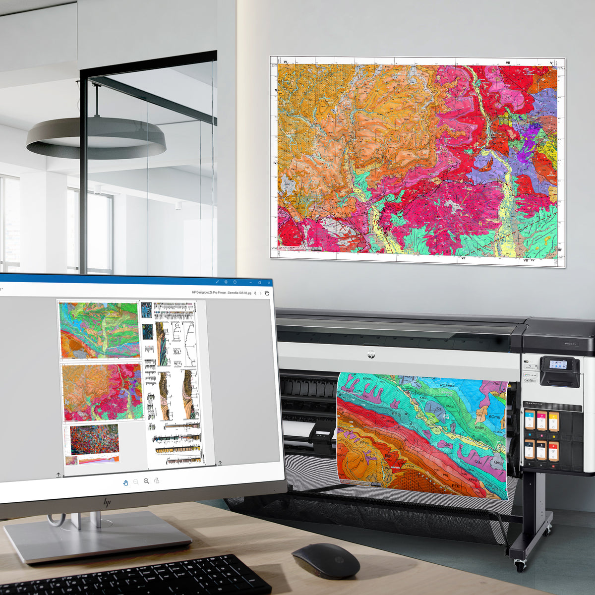 HP Designjet Z6 Pro 64-tumsskrivare - Termisk bläckstråle