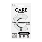 PanzerGlass CARE by Urban Combat Case Transparent w. Black MagSafe iPhone 16 Pro