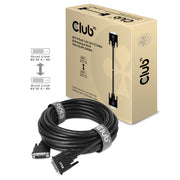 CLUB3D CAC-1220 DVI-kabel 10 m DVI-D Svart