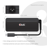 CLUB3D CAC-1932 mobilladdare Universal Svart AC Snabb laddning