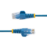 StarTech.com N6PAT25CMBLS nätverkskablar Blå 0,25 m Cat6 U/UTP (UTP)