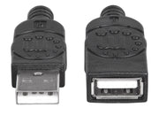 Manhattan 308519 USB-kablar USB 2.0 1 m USB A 0,48 Gbit/s Svart