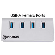 Manhattan 163767 gränssnittshubbar USB 3.2 Gen 1 (3.1 Gen 1) Type-A 5000 Mbit/s