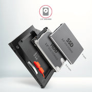 Axagon RSS-CD09 2.5 SSD/HDD caddy into DVD slot 9.5 mm LED ALU nätverkskort/adapters