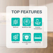 Gorenje FN619DAXL6 Frysskåp Fristående 280 l Grå