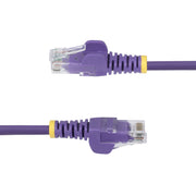StarTech.com 2 m lila smal CAT6 Ethernet-kabel