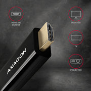 Axagon RVDM-HI14C2 Mini-DisplayPort zu HDMI Adapterkabel 4K/30 Hz