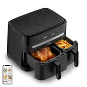Tefal Easy Fry EY901N Dubbel 8,3 l Fristående 2700 W Varmluftsfritös Svart