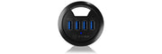 ICY BOX IB-HUB1403 USB 3.2 Gen 1 (3.1 Gen 1) Type-A 5000 Mbit/s Svart