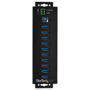 StarTech.com USB 3.0-hubb med 10 portar och nätadapter