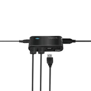 LogiLink UA0085 gränssnittshubbar USB 2.0 Type-A 480 Mbit/s Svart