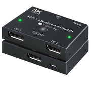 Techly IDATA-DP-2DP-8KT bild-switchar DisplayPort
