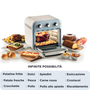Ariete 4632/05 Single 16 l Fristående 1400 W Varmluftsfritös Ljusblå