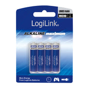LogiLink LR03B4 hushållsbatteri Engångsbatteri AAA Alkalisk