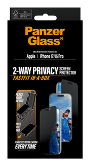PanzerGlass 2-Way Privacy Screen Protector iPhone 17