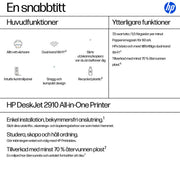 HP DeskJet 2910 Trådlöst All-in-One Färg Skrivare - Termisk bläckstråle - Duplex