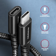 Axagon BUCM32-CF15AB USB-kablar USB 3.2 Gen 2x2 1,5 m USB C 20 Gbit/s 240 W Svart