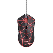 Trust GXT 133 Locx datormöss Spela högerhand USB Type-A Optisk 4000 DPI
