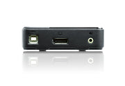 ATEN USB DisplayPort/Audio KVM-switch med 2 portar (stöd för 4K och medföljande