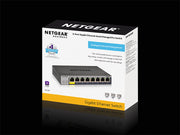 NETGEAR GS108T hanterad L2 Gigabit Ethernet (10/100/1000) Grå