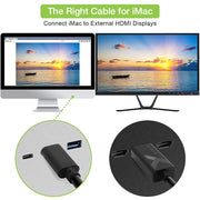 Techly IADAP USBC-HDMI2TY USB-grafikadapter 3840 x 2160 pixlar Svart