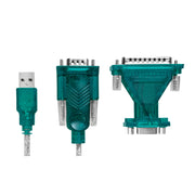 LogiLink UA0042B konverterare/repeaters/isolatorer USB 2.0 RS-232 Grön