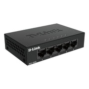 D-Link DGS-105GL/E nätverksswitchar Ohanterad Gigabit Ethernet (10/100/1000) Svart