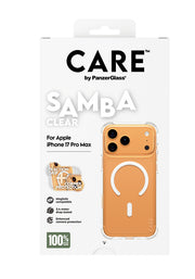 PanzerGlass CARE by Samba Case Transparent w. White MagSafe iPhone 17 Pro Max