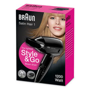 Braun HD130 hårfön 1200 W Svart