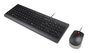 Lenovo Essential Wired Combo Black US Euro tangentbord Mus inkluderad Universal USB