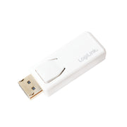 LogiLink CV0100 kabelomvandlare (hane/hona) DisplayPort HDMI Vit