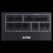 XPG COREREACTOR II VE 850W strömförsörjningsenheter 24-pin ATX ATX Svart