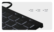 KeySonic KSK-5011ELC (DE) tangentbord Hem USB QWERTZ tyska Svart