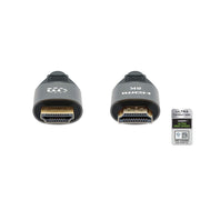 Manhattan 355957 HDMI-kabel 3 m HDMI Typ A (standard) Svart