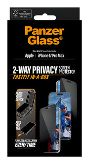 PanzerGlass 2-Way Privacy Screen Protector iPhone 17 Pro Max