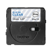 Brother BTAG-133 etikett-tejp Blått på transparent