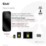 CLUB3D CAC-1914 mobilladdare Babymonitor med display