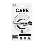 PanzerGlass CARE by Case Transparent w. Black Kickstand & MagSafe iPhone 16