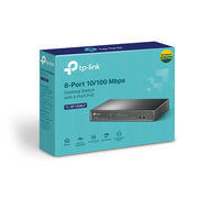 TP-Link TL-SF1008LP nätverksswitchar Ohanterad Fast Ethernet (10/100)