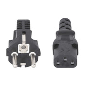Manhattan 328616 strömkablar Svart 3 m CEE7/7 C13 coupler