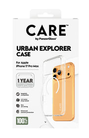 PanzerGlass CARE by Urban Explorer Case Transparent w. White MagSafe iPhone 17 Pro