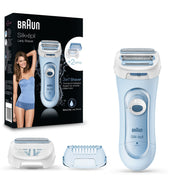 Braun Silk-épil 81653271 rakapparater för kvinnor 3 huvuden Trimmer Blå