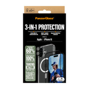 PanzerGlass 3-in-1 Protection Bundle iPhone 16 Genomskinligt skärmskydd Apple