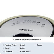 Ariete 4618/02 Single 7 l Fristående 1800 W Varmluftsfritös Beige